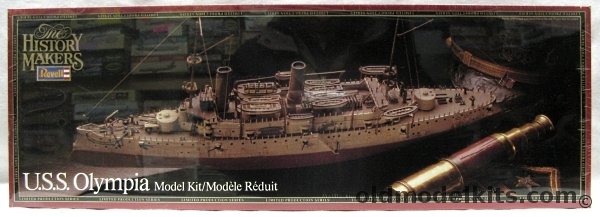 Revell 1/232 Cruiser USS Olympia - Flagship of Dewey at the Battle of Manila Bay - History Makers Issue, 8623 plastic model kit